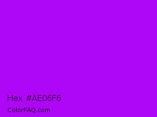 Hex #ae06f6 Color Image