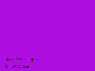 Hex #ae0ddf Color Image