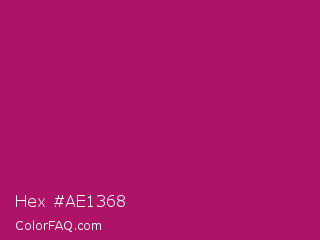 Hex #ae1368 Color Image