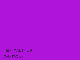 Hex #ae14d9 Color Image