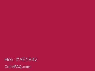 Hex #ae1842 Color Image