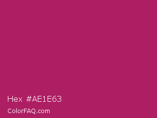 Hex #ae1e63 Color Image