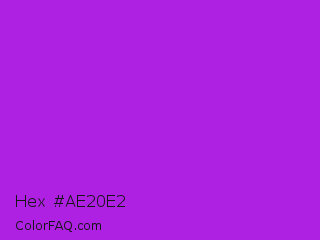 Hex #ae20e2 Color Image