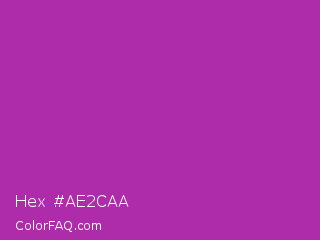 Hex #ae2caa Color Image