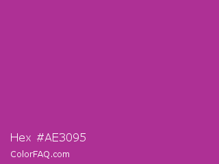 Hex #ae3095 Color Image