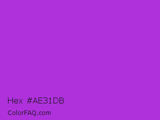 Hex #ae31db Color Image