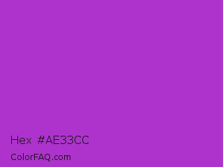 Hex #ae33cc Color Image
