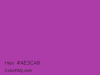 Hex #ae3ca8 Color Image