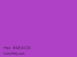 Hex #ae41c6 Color Image