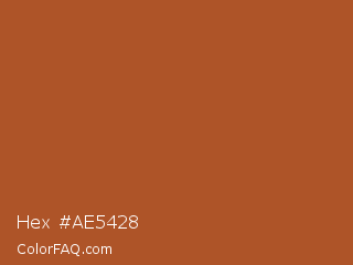 Hex #ae5428 Color Image