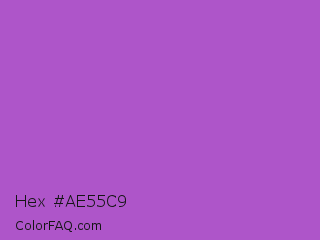 Hex #ae55c9 Color Image