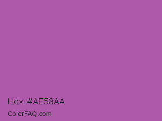 Hex #ae58aa Color Image