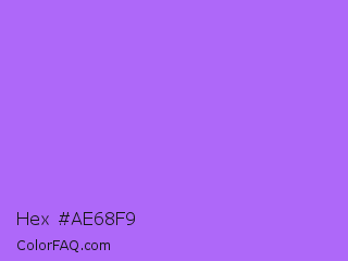 Hex #ae68f9 Color Image