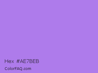 Hex #ae7beb Color Image