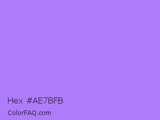Hex #ae7bfb Color Image