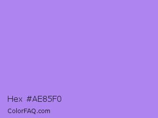 Hex #ae85f0 Color Image