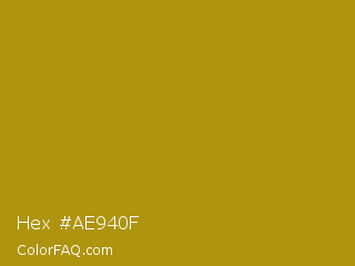 Hex #ae940f Color Image