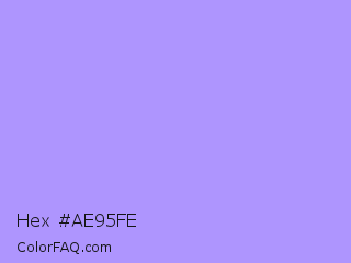 Hex #ae95fe Color Image