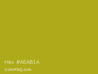 Hex #aeab1a Color Image