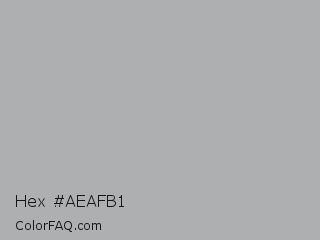 Hex #aeafb1 Color Image