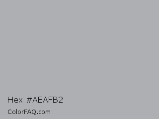 Hex #aeafb2 Color Image