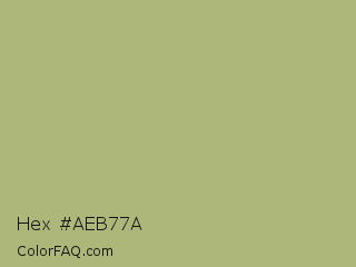 Hex #aeb77a Color Image