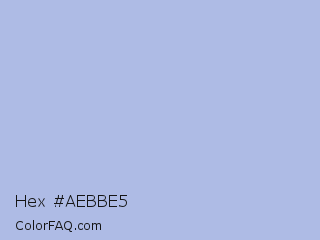 Hex #aebbe5 Color Image