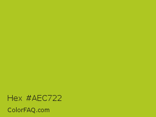 Hex #aec722 Color Image