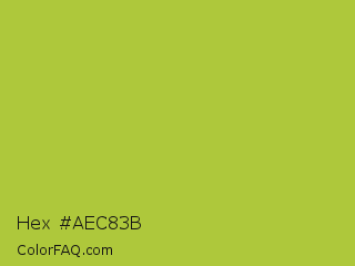 Hex #aec83b Color Image