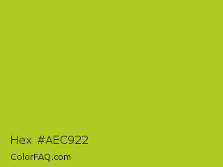 Hex #aec922 Color Image