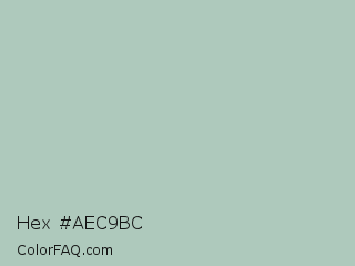 Hex #aec9bc Color Image