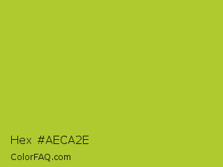 Hex #aeca2e Color Image