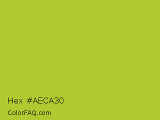 Hex #aeca30 Color Image