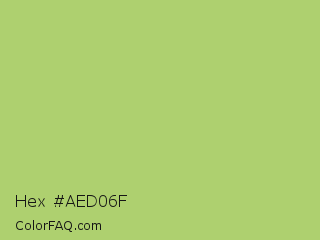 Hex #aed06f Color Image