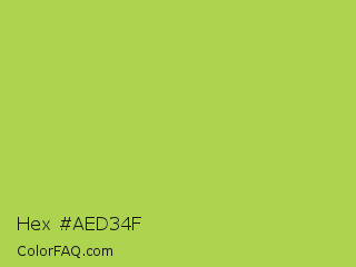 Hex #aed34f Color Image