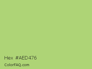 Hex #aed476 Color Image