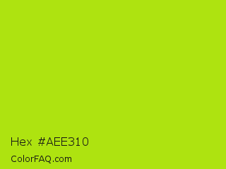 Hex #aee310 Color Image