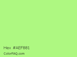 Hex #aef881 Color Image
