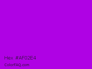 Hex #af02e4 Color Image
