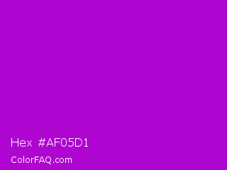Hex #af05d1 Color Image