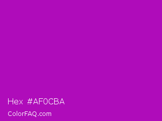 Hex #af0cba Color Image