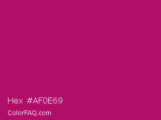 Hex #af0e69 Color Image