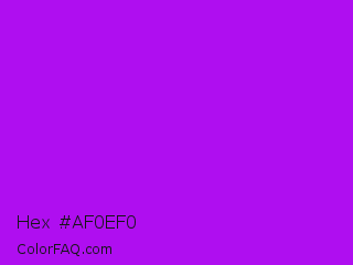 Hex #af0ef0 Color Image