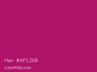 Hex #af1268 Color Image