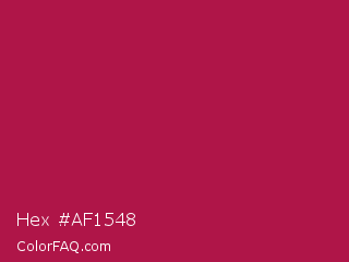 Hex #af1548 Color Image