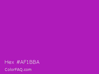 Hex #af1bba Color Image