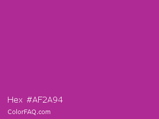 Hex #af2a94 Color Image