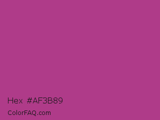 Hex #af3b89 Color Image