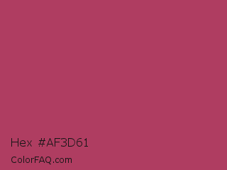 Hex #af3d61 Color Image