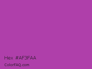 Hex #af3faa Color Image